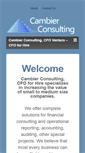 Mobile Screenshot of cambierconsulting.com