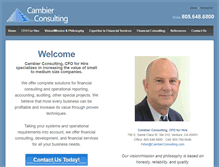 Tablet Screenshot of cambierconsulting.com